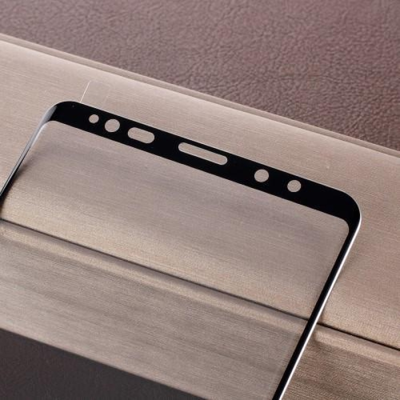 Full celoplošné tvrzené sklo na Samsung Galaxy Note 9 - černý lem