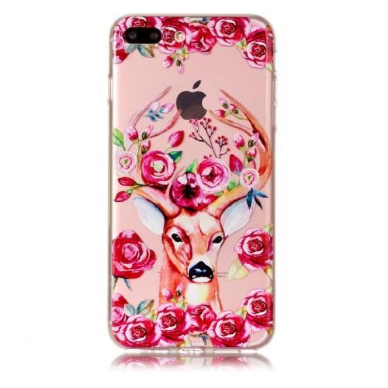Funny gelový obal na iPhone 8 Plus a iPhone 7 Plus - jelen