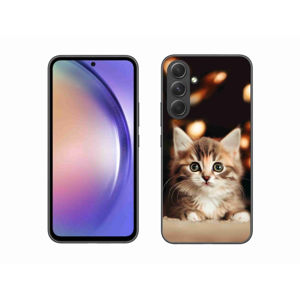 Gelový kryt mmCase na Samsung Galaxy A54 5G - roztomilé kotě 2