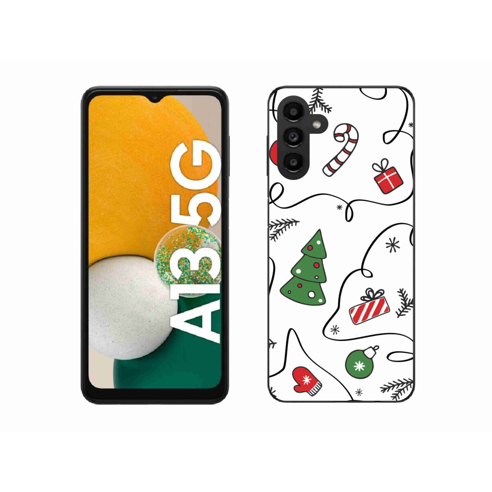 Gelový kryt mmCase na Samsung Galaxy A13 5G - vánoční motivy