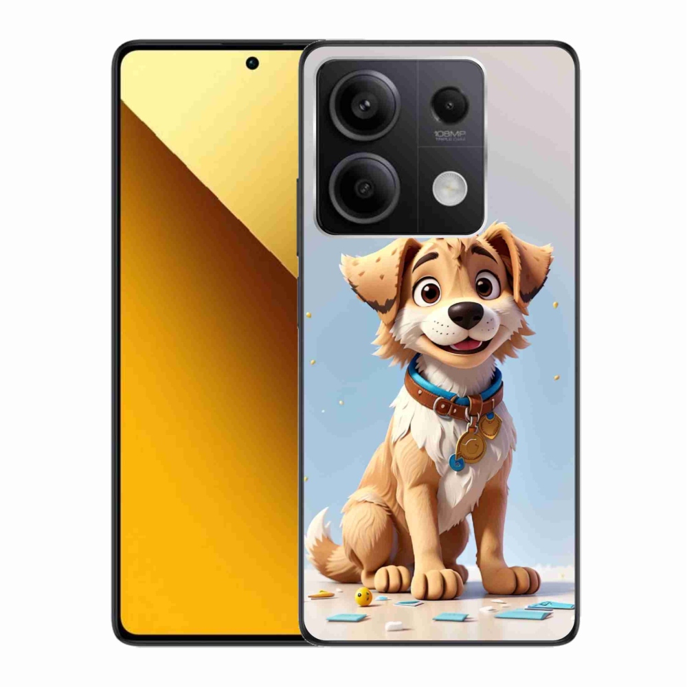 Gelový kryt mmCase na Xiaomi Redmi Note 13 5G - kreslené štěně
