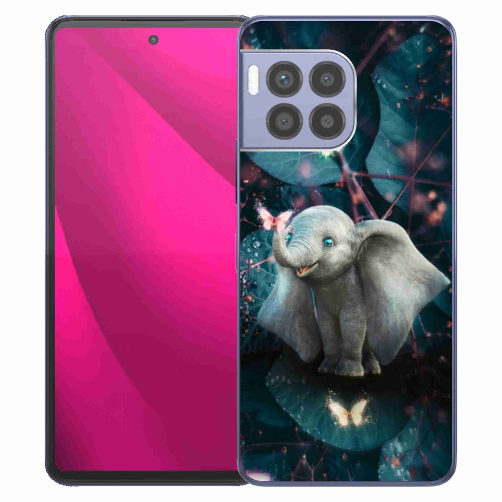 Gelový kryt mmCase na T-Mobile T Phone 2 Pro - roztomilý slon
