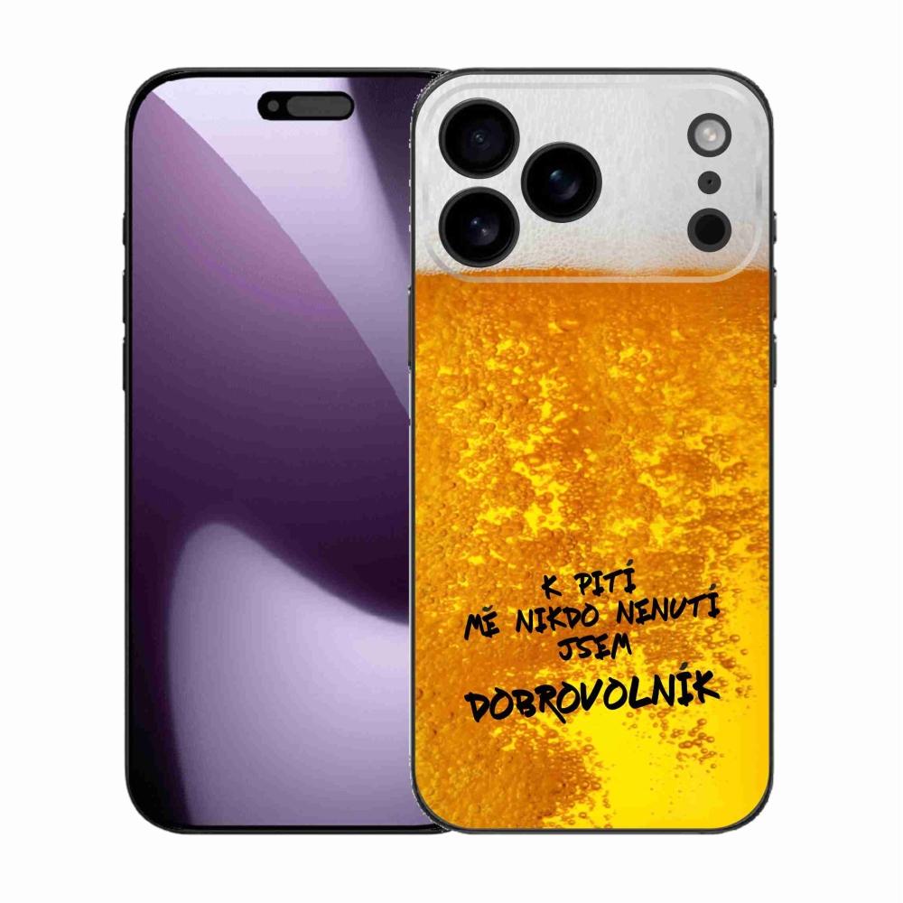 Gelový kryt mmCase na iPhone 17 Pro Max - pivní motiv 4
