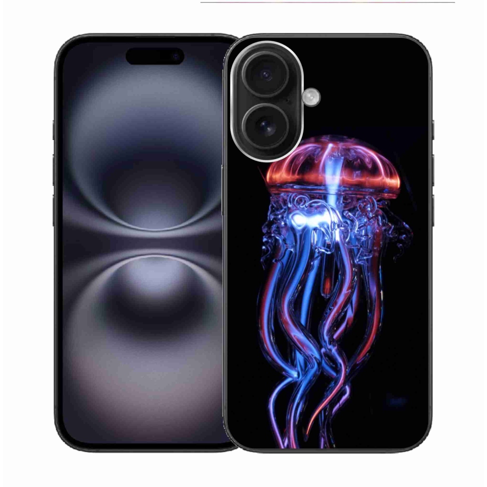 Gelový kryt mmCase na iPhone 16 - medúza