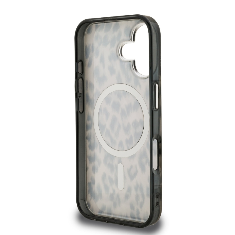 Karl Lagerfeld IML Leopard MagSafe Zadní Kryt pro iPhone 16 Brown