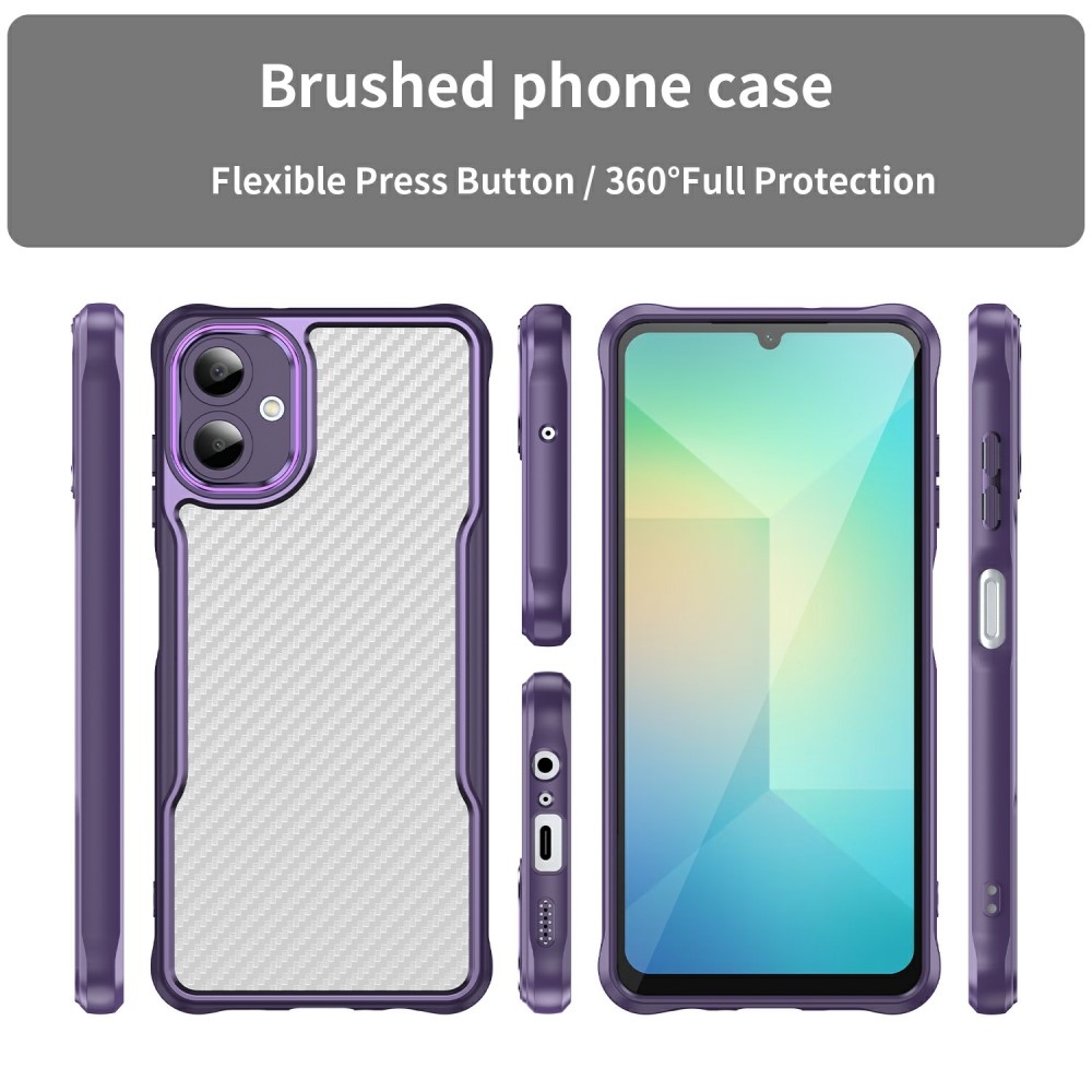 Textures odolný kryt na Samsung Galaxy A06 4G - fialový