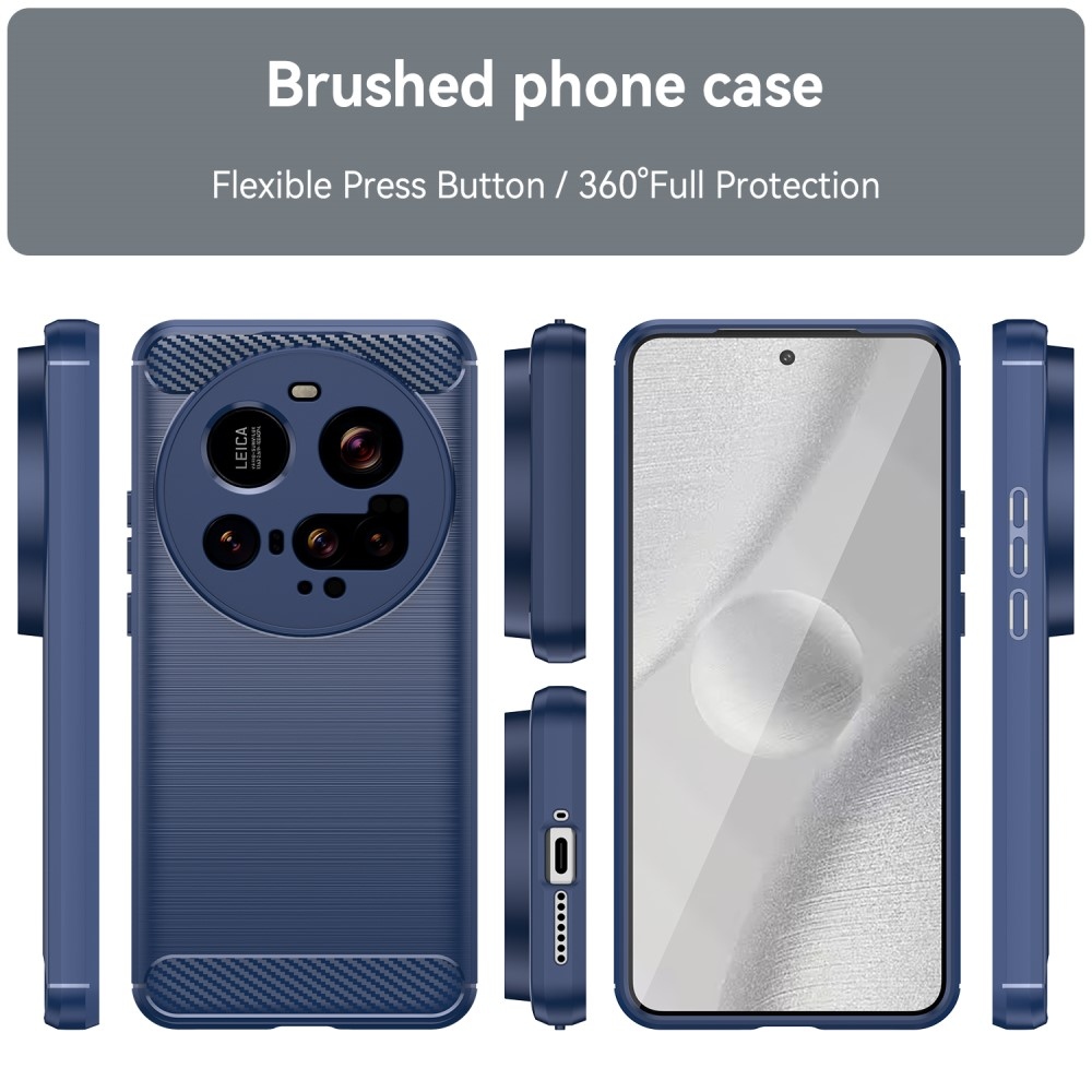 Carbon odolný gelový obal na Xiaomi 15 Ultra - modrý