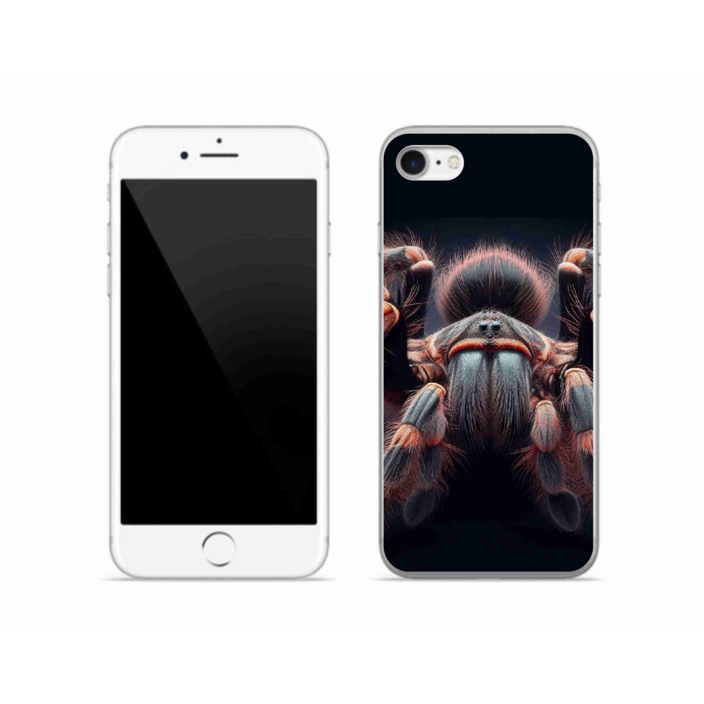 Gelový kryt mmCase na iPhone SE (2022) - tarantule