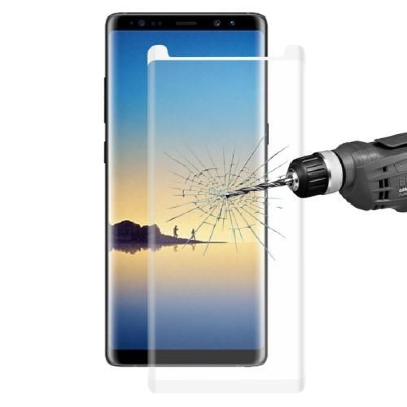 FXM4 celoplošné tvrzené sklo na displej  Samsung Galaxy Note 8 - bílé