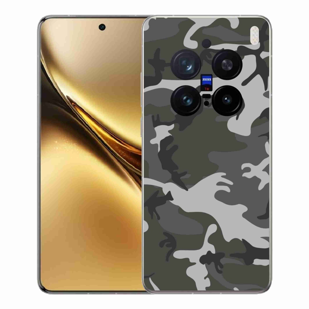 Gelový kryt mmCase na Vivo X200 Pro 5G - maskáčový vzor