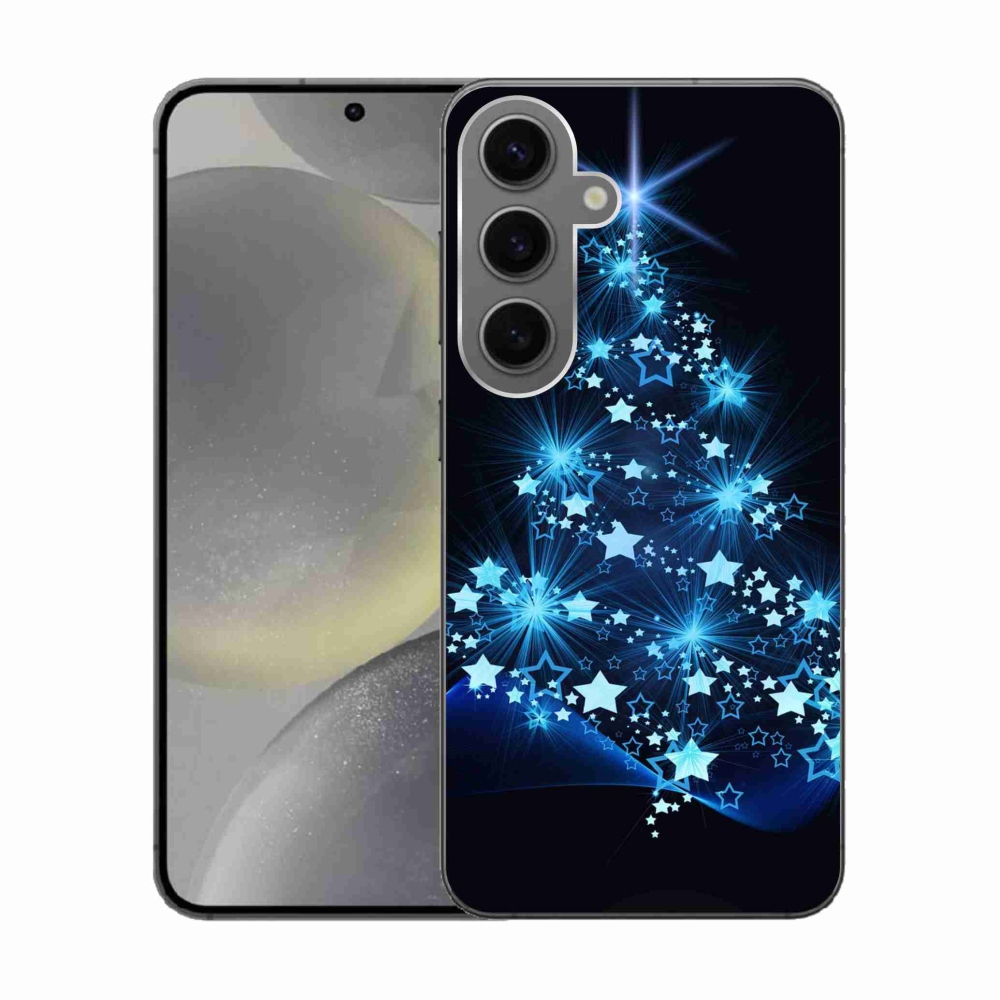 Gelový kryt mmCase na Samsung Galaxy S24 - vánoční stromek