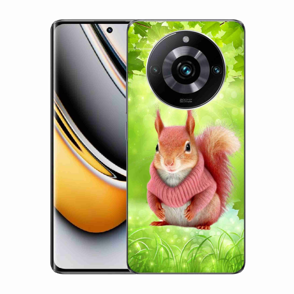 Gelový kryt mmCase na Realme 11 Pro/11 Pro+ - veverka ve svetru