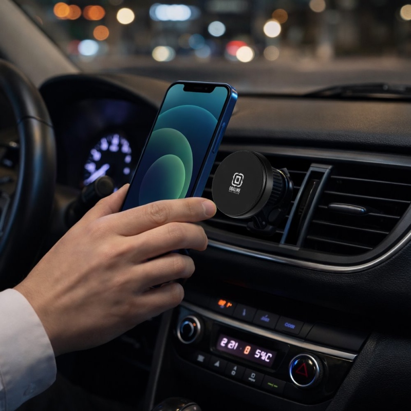 OBAL:ME MagNetix Core Bezdrátový Nabíjecí Držák do Auta 15W Black