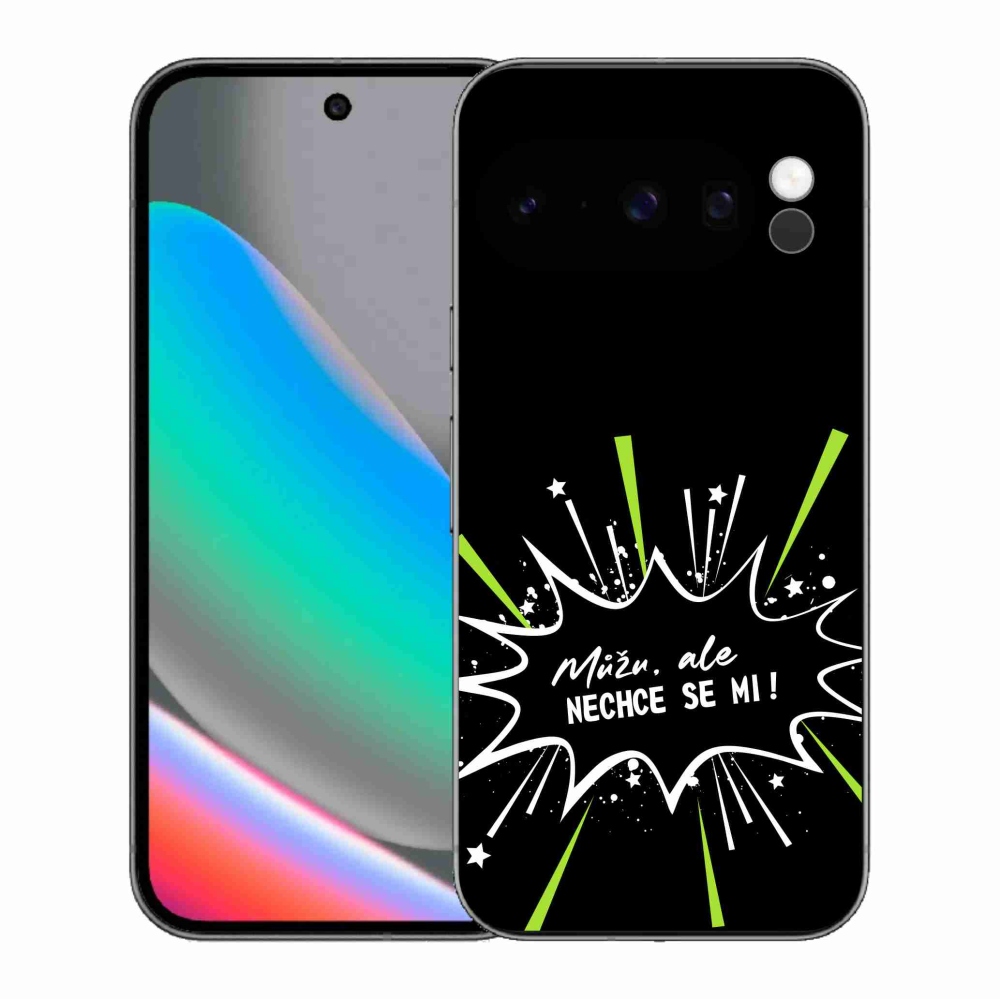 Gelový kryt mmCase na Google Pixel 10 Pro - vtipný text 11 černé pozadí