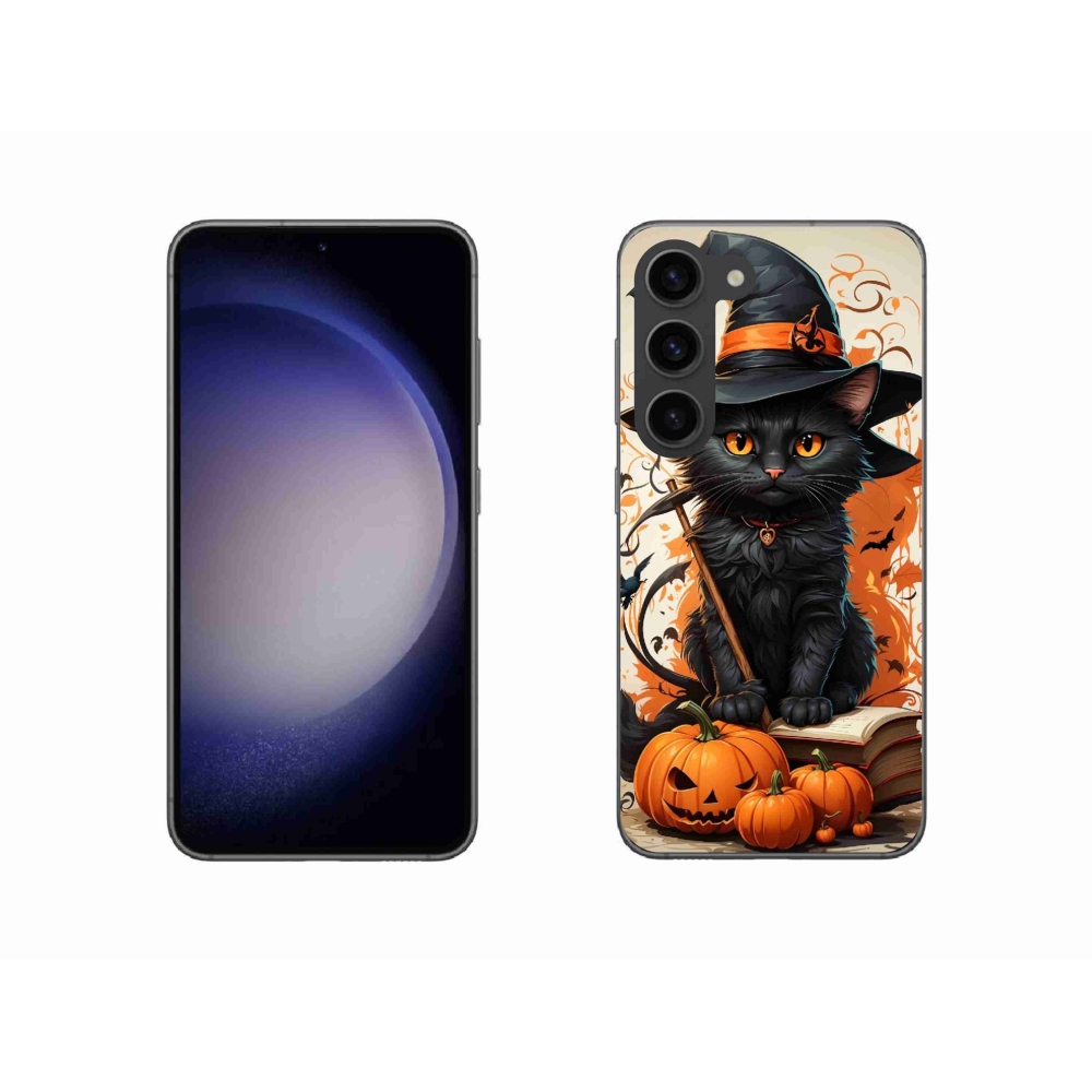 Gelový kryt mmCase na Samsung Galaxy S23 5G - kocour čaroděj
