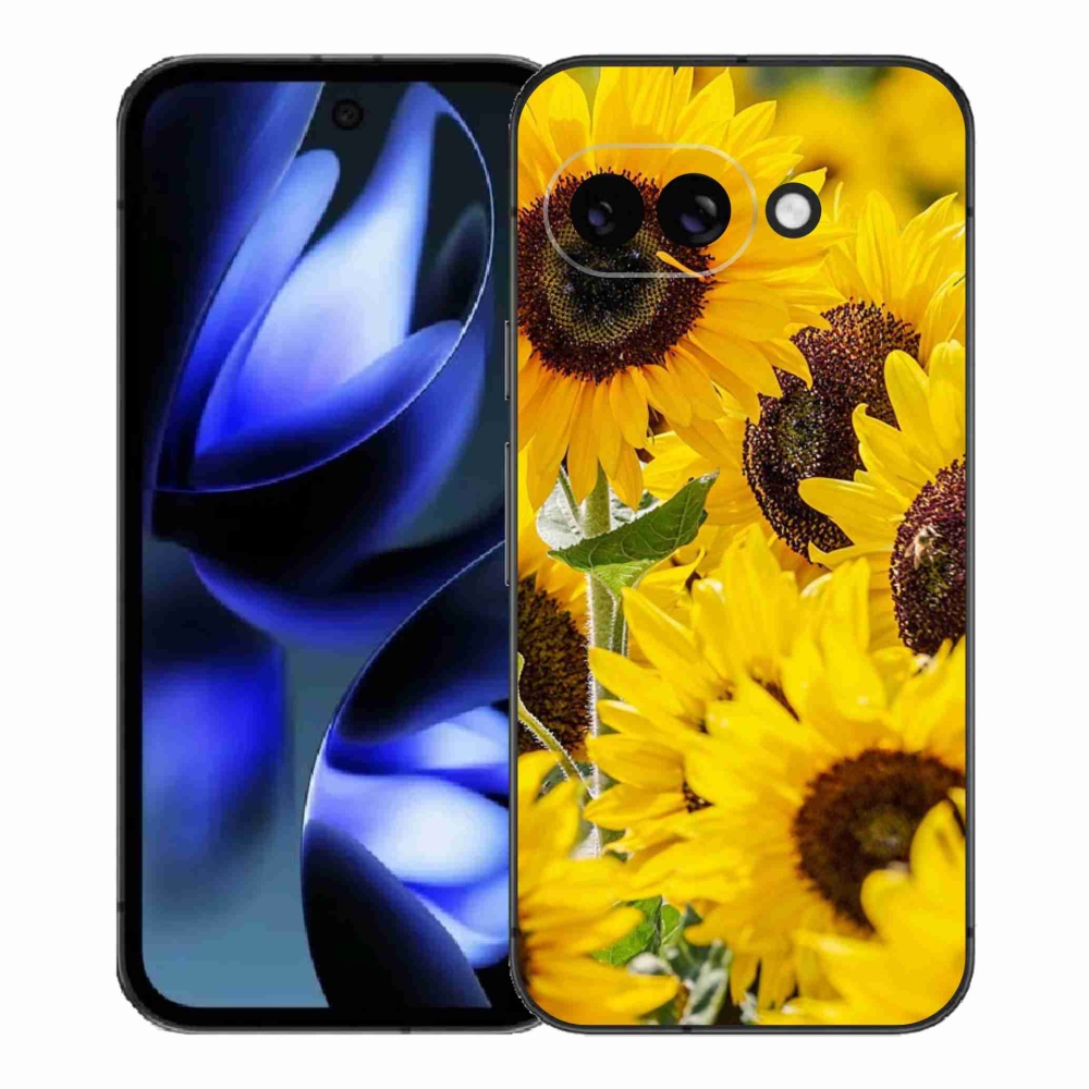 Gelový kryt mmCase na Google Pixel 9a - slunečnice