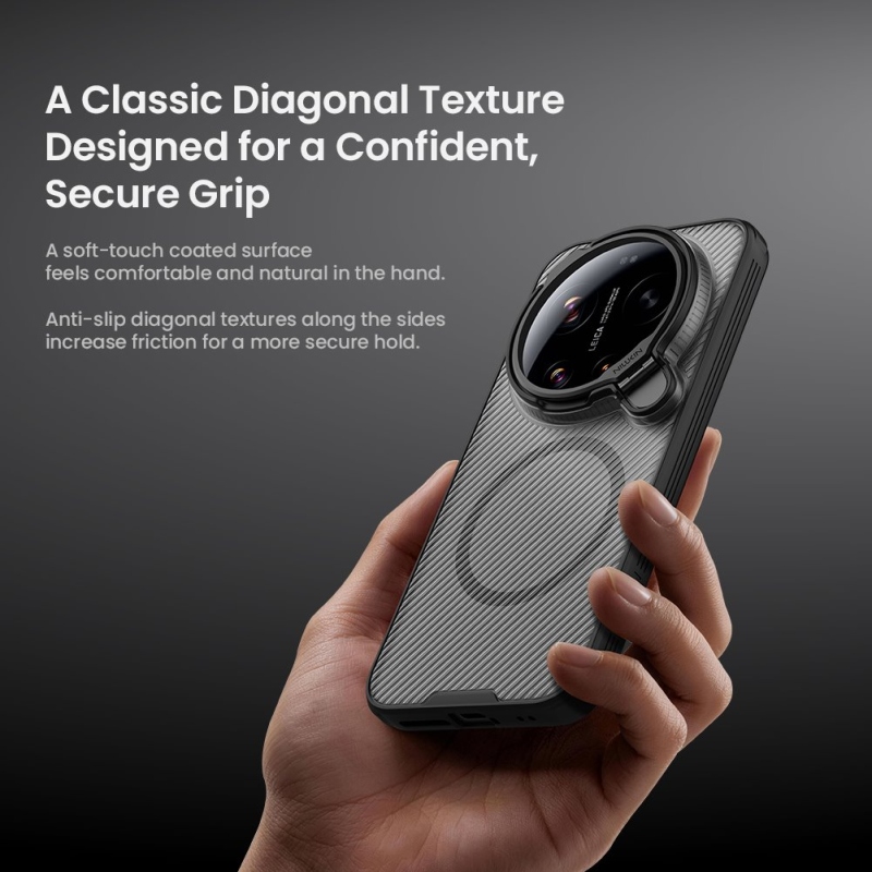 Nillkin CamShield Prop Magnetic (Transparent Lens) Zadní Kryt pro Xiaomi 17 Ultra Transparent Black