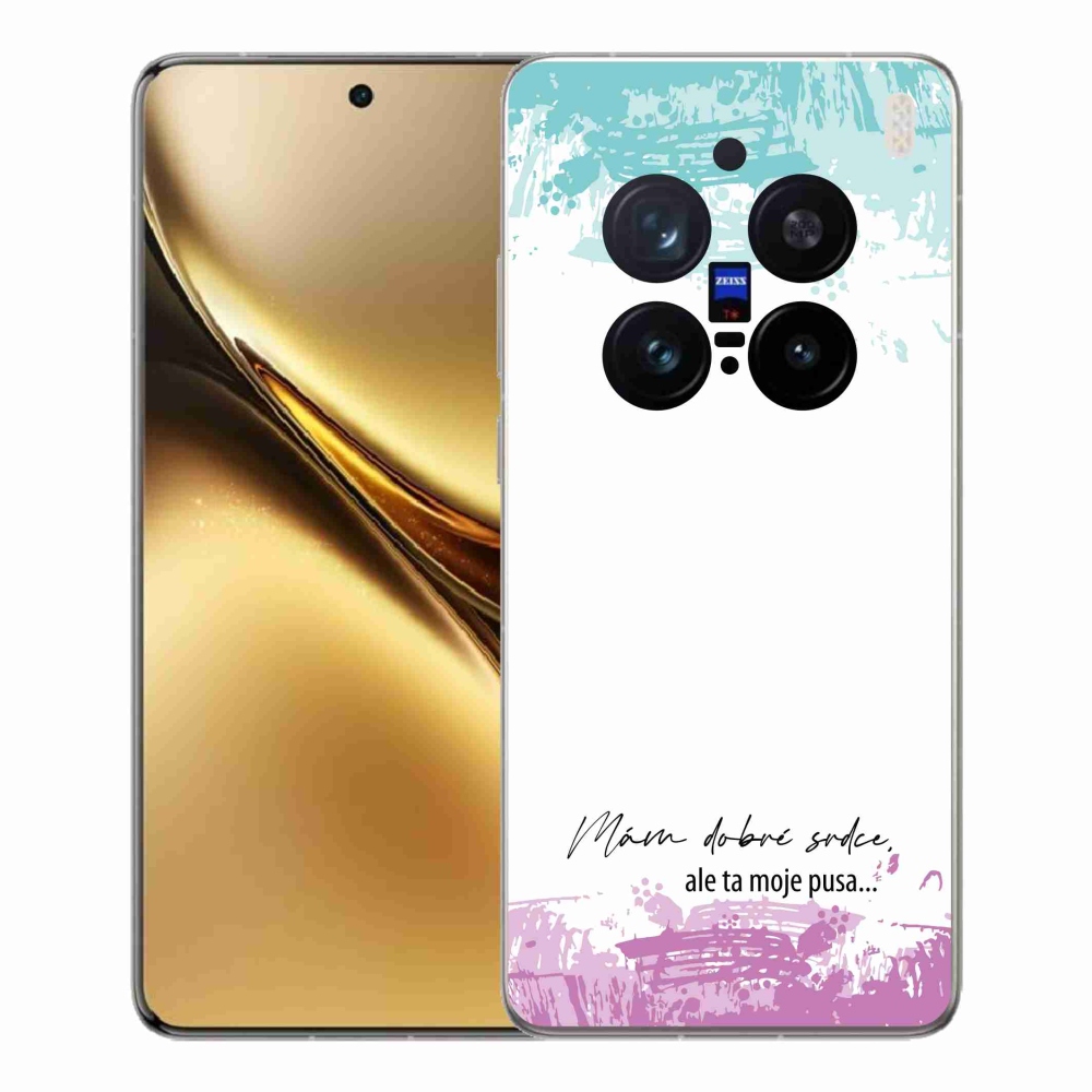 Gelový kryt mmCase na Vivo X200 Pro 5G - vtipný text 3 bílé pozadí