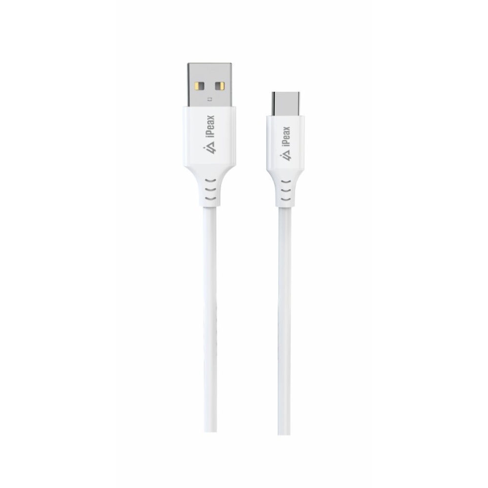 iPEAX TPU kabel USB-A / USB-C 1 m, USB 2.0 - bílý