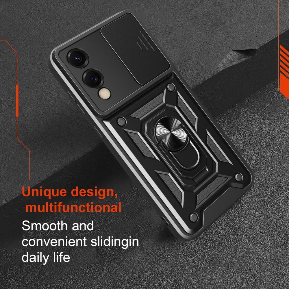 Slide odolný kryt na Samsung Galaxy S25 Edge - černý