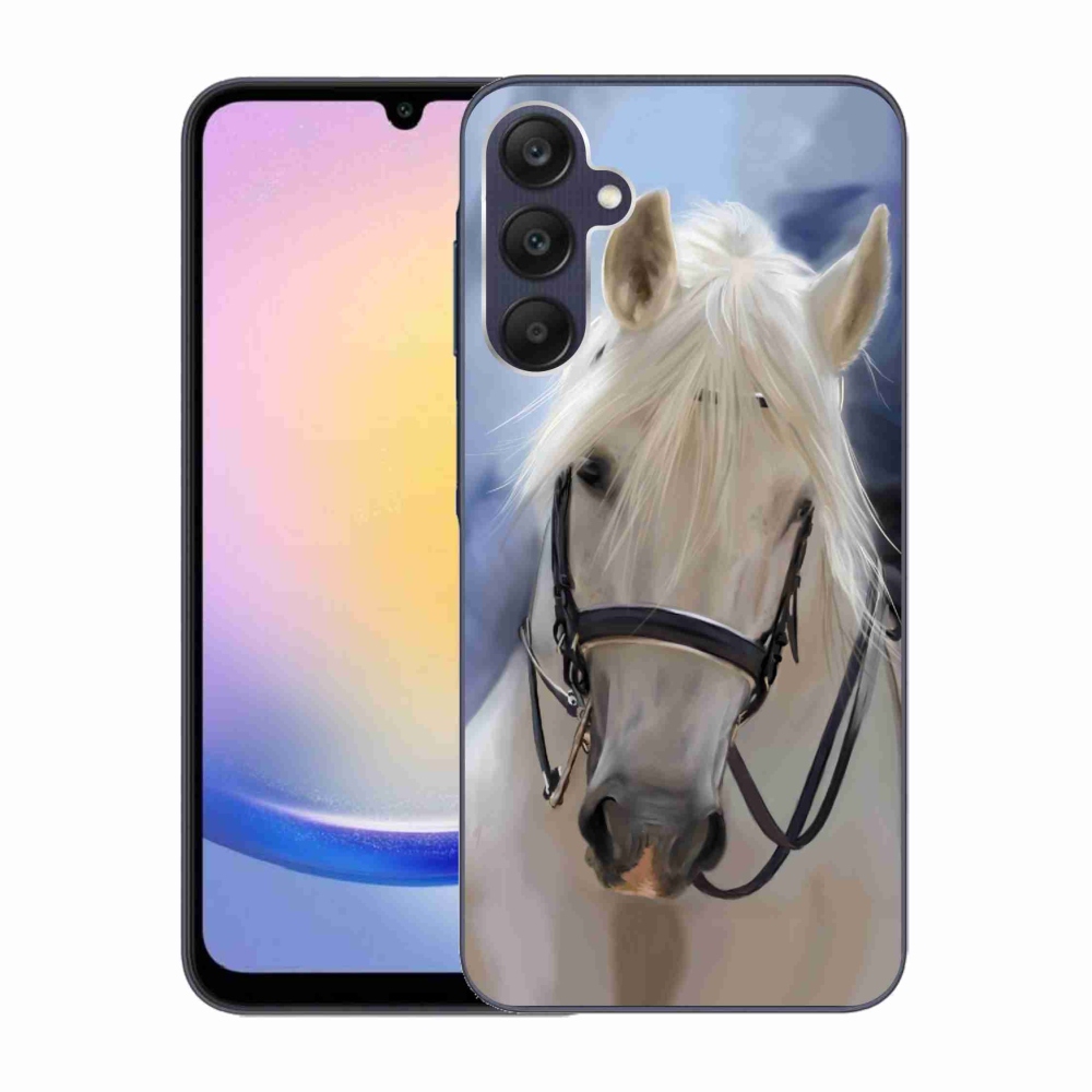 Gelový kryt mmCase na Samsung Galaxy A25 5G - bílý kůň