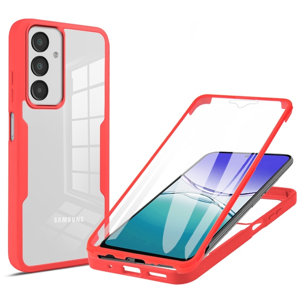 Acryl gelový obal s rámečkem pro ochranou displeje na Samsung Galaxy A16 4G/5G/A17 5G - červený