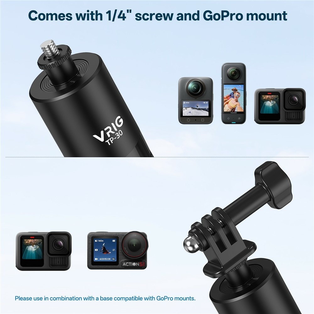 VRIG teleskopický stativ a selfie tyč 180 cm s magnetickým držákem