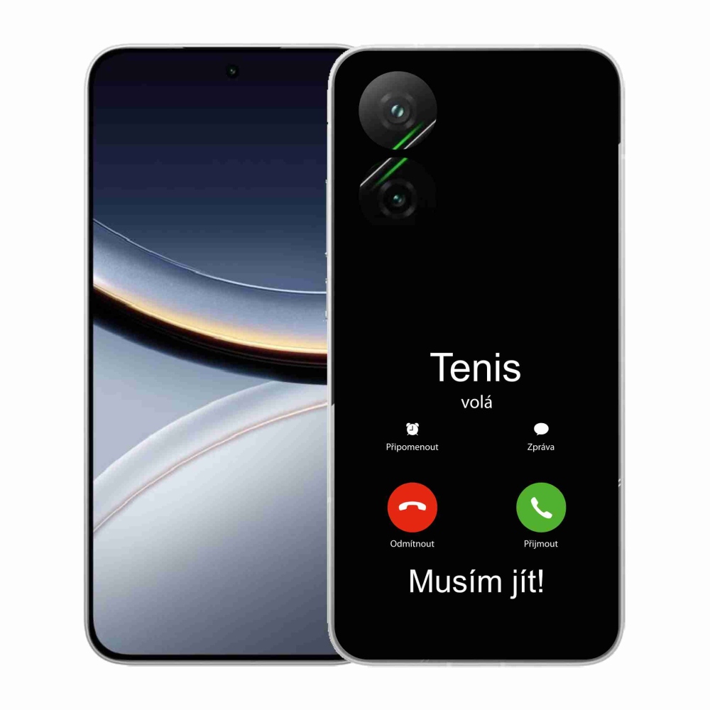 Gelový kryt mmCase na Xiaomi Poco F7 5G - tenis volá černé pozadí