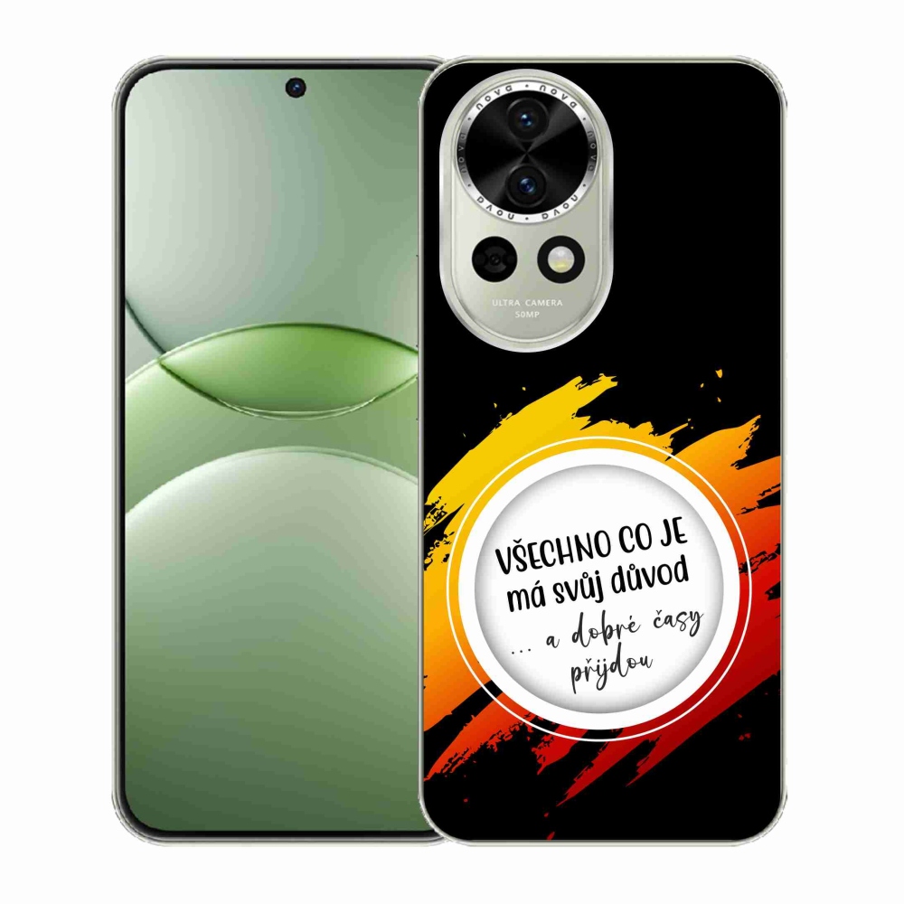 Gelový kryt mmCase na Huawei Nova 13 5G - citát 3 černé pozadí