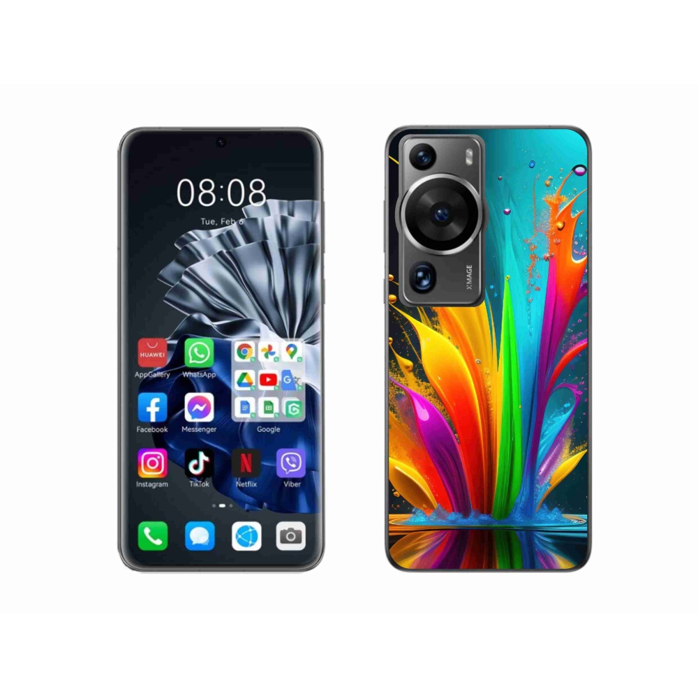 Gelový kryt mmCase na Huawei P60 Pro - abstraktní motiv 1