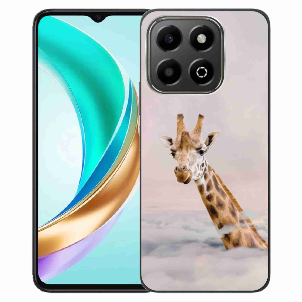 Gelový kryt mmCase na Honor X6b - žirafa v oblacích