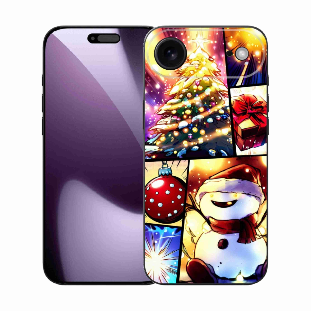 Gelový kryt mmCase na iPhone 17 Air - vánoční motivy 1