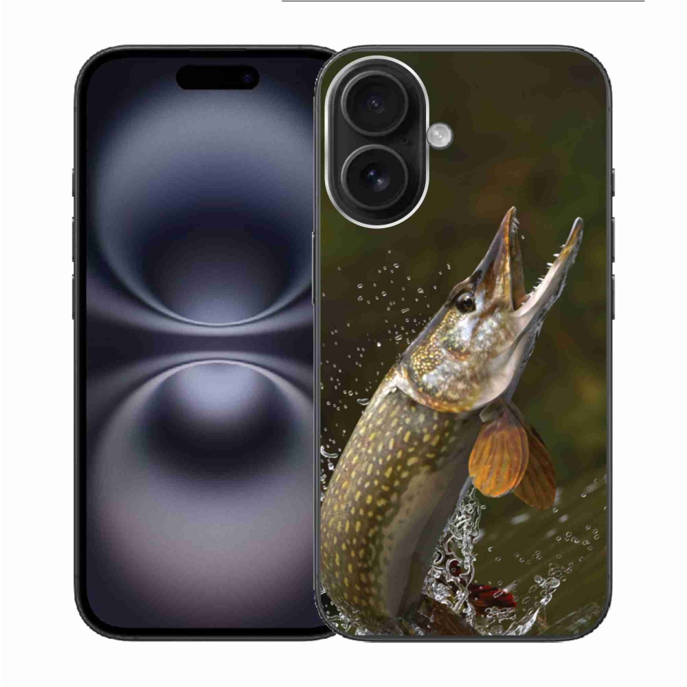 Gelový obal mmCase na iPhone 16 - štika