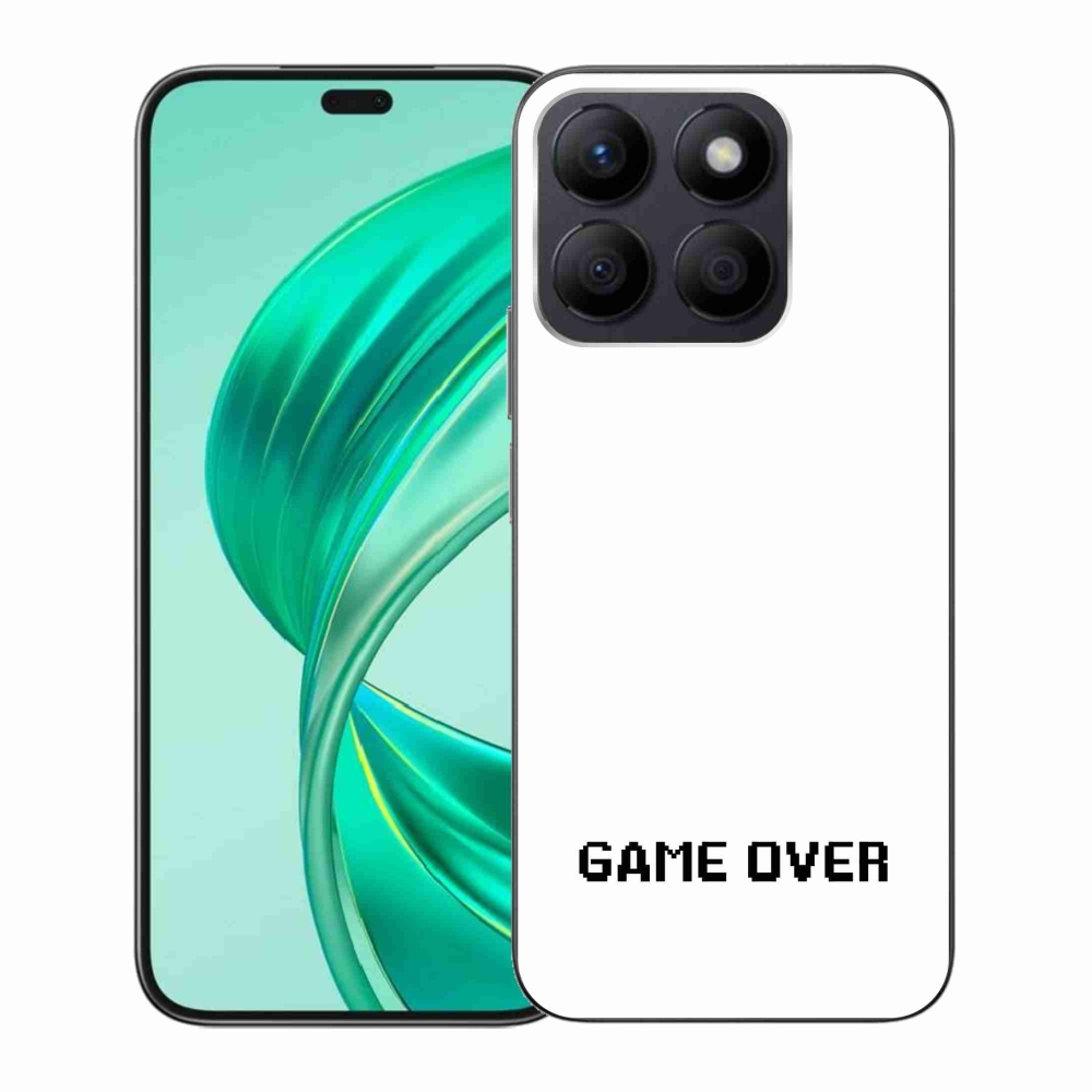 Gelový kryt mmCase na Honor X8b - game over bílé pozadí