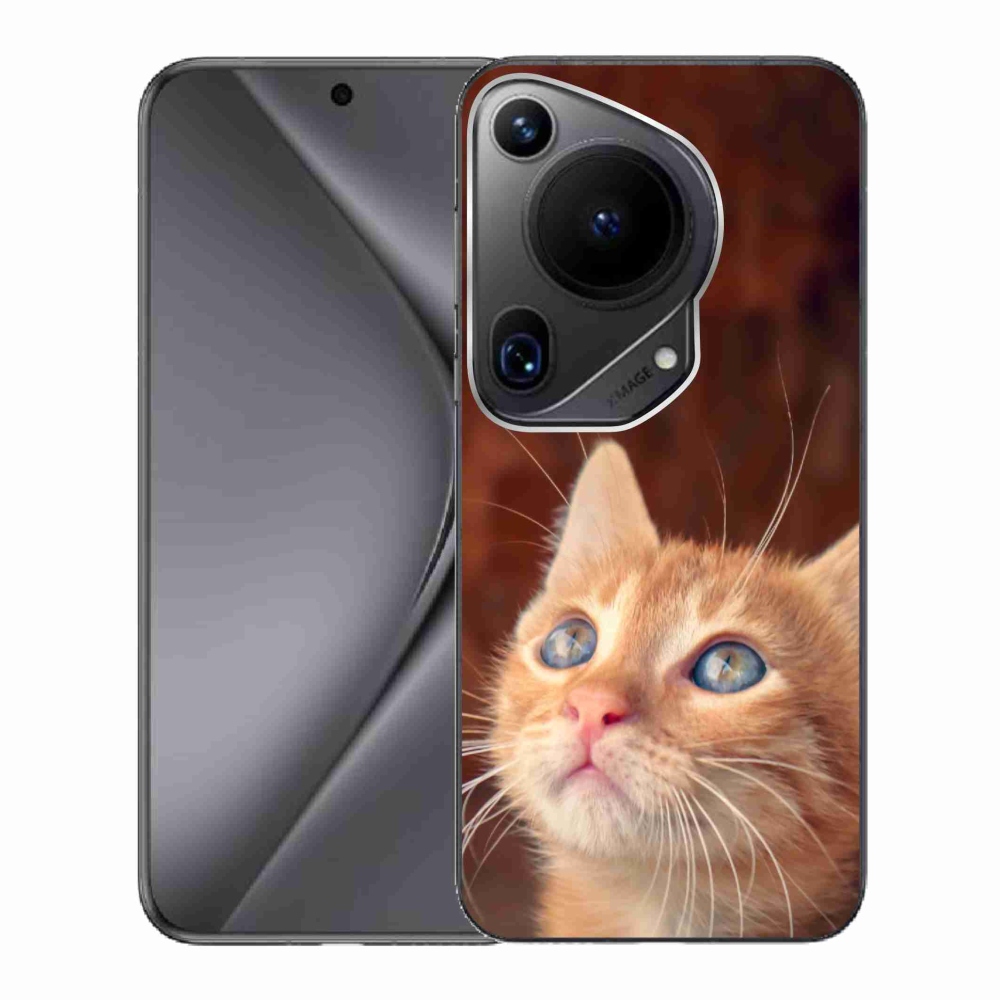 Gelový kryt mmCase na Huawei Pura 70 Ultra - motýl a kotě