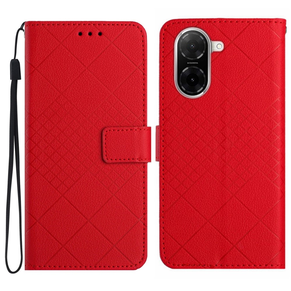 Folio knížkové pouzdro na Xiaomi Redmi A5 (173.45x79.35x8.45mm) - červené