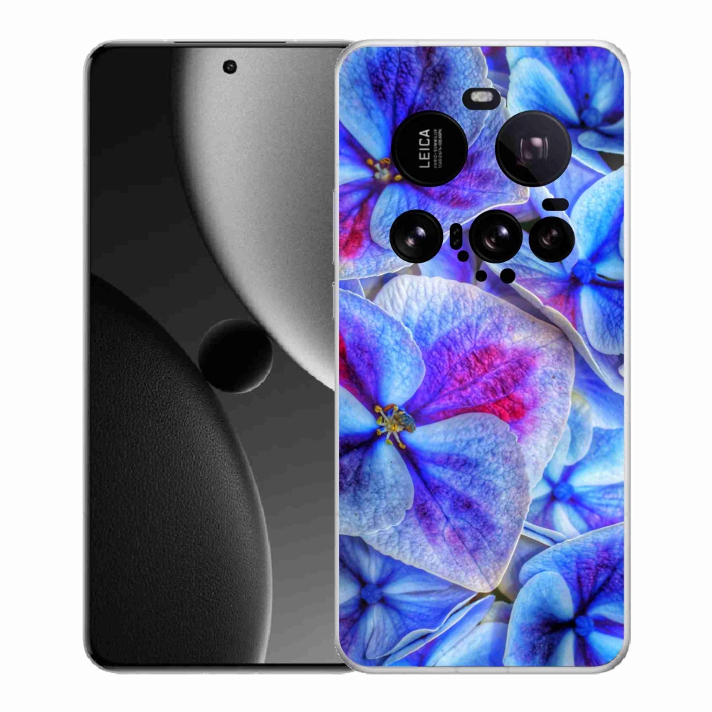 Gelový kryt mmCase na Xiaomi 15 Ultra - modré květy 1