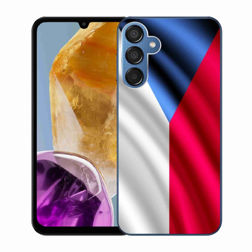 Gelový kryt mmCase na Samsung Galaxy M15 5G - česká vlajka