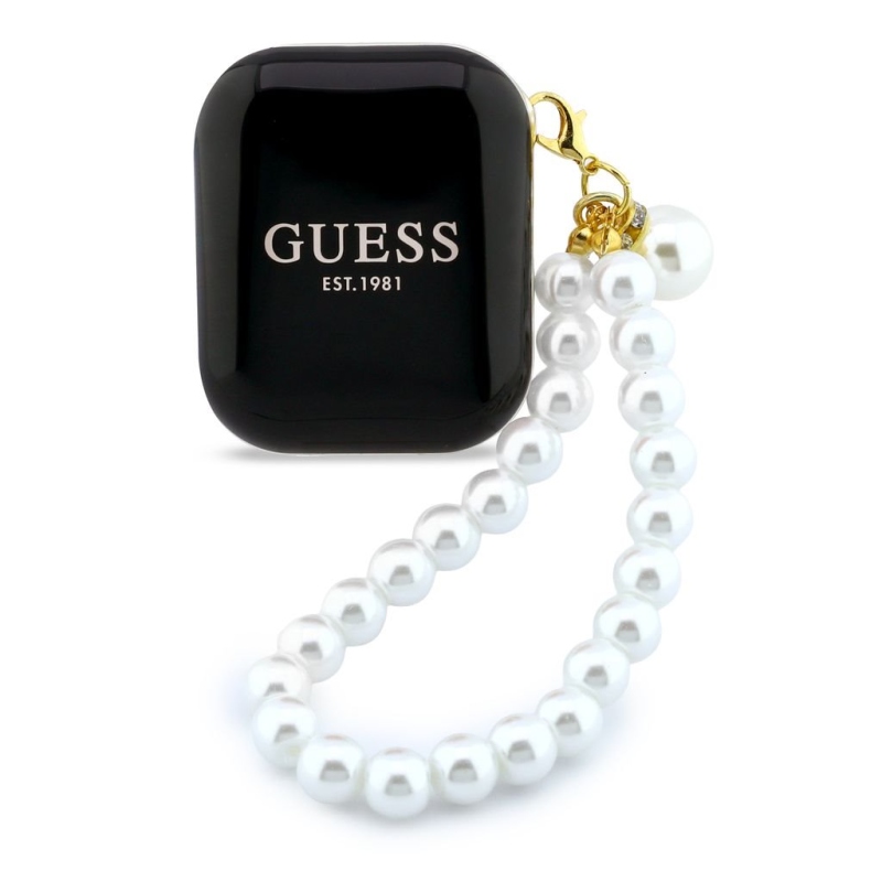 Guess Pearl Strap TWS Bezdrátová Sluchátka Black