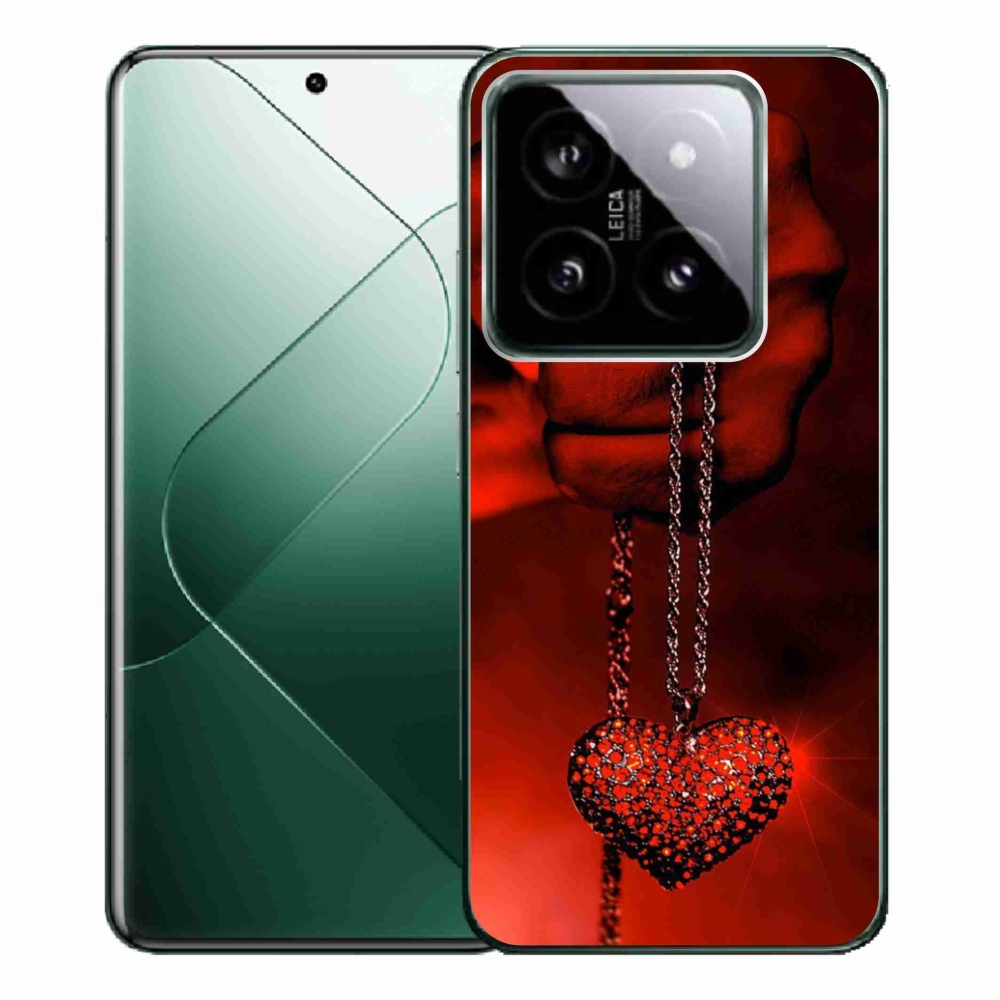 Gelový kryt mmCase na Xiaomi 14 Pro - náhrdelník