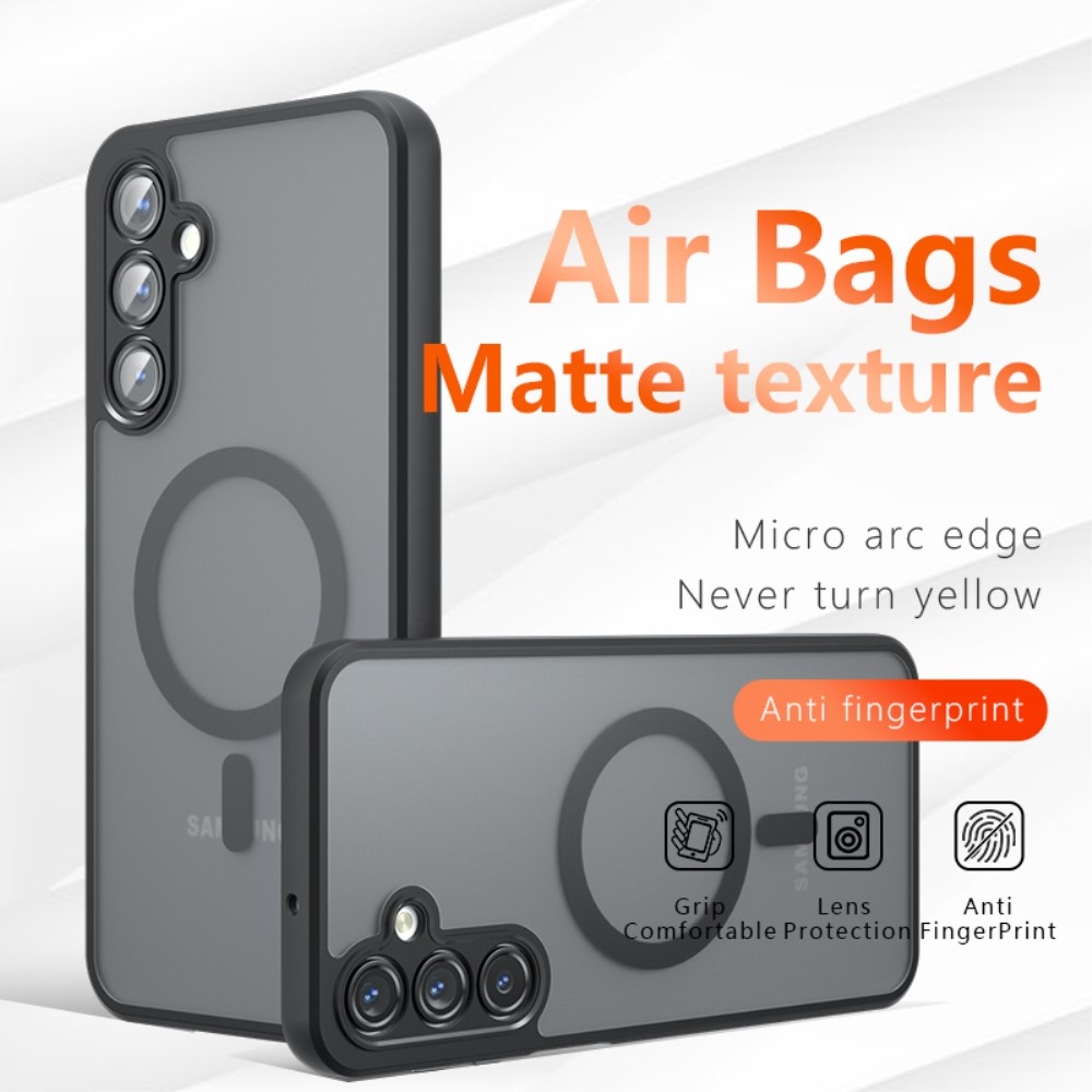 Case matný gelový obal s MagSafe na Samsung Galaxy A16 4G/5G - černý