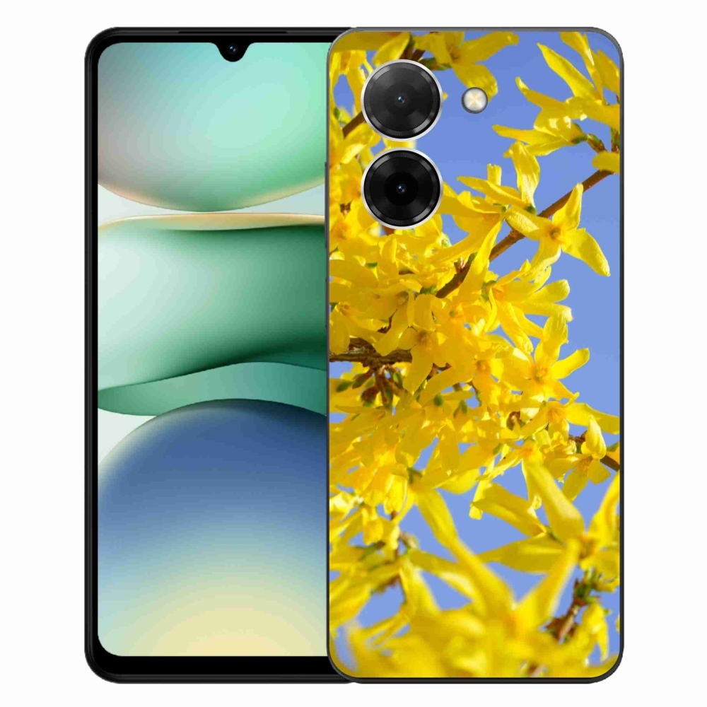 Gelový kryt mmCase na Xiaomi Redmi A5 (171.7x77.8x8.3mm) - žluté květy