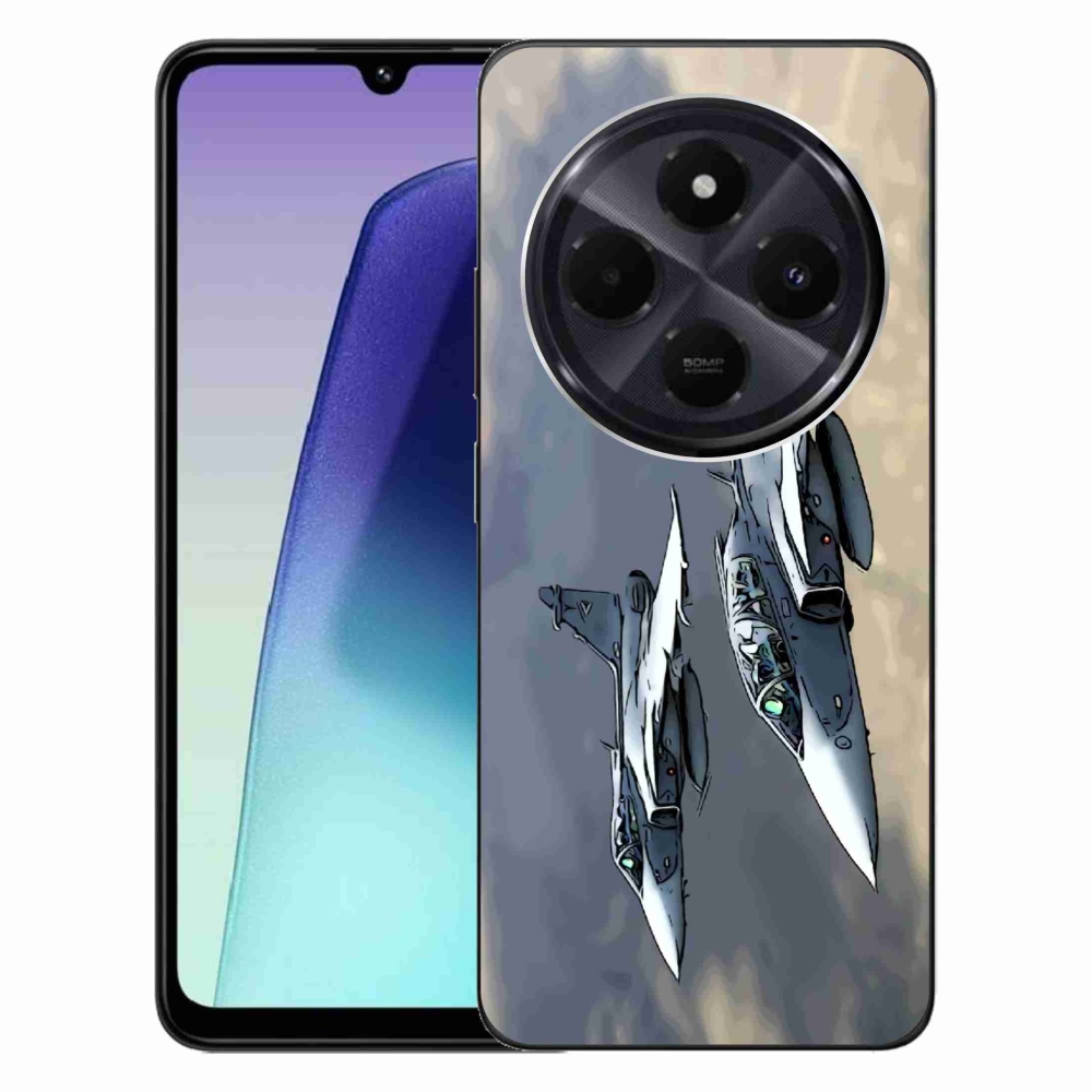 Gelový kryt mmCase na Xiaomi Redmi 14C/Poco C75 - stíhačky