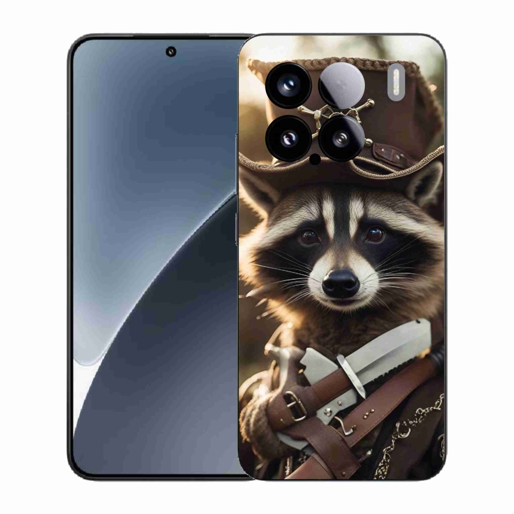 Gelový kryt mmCase na Xiaomi 15 - mýval v uniformě