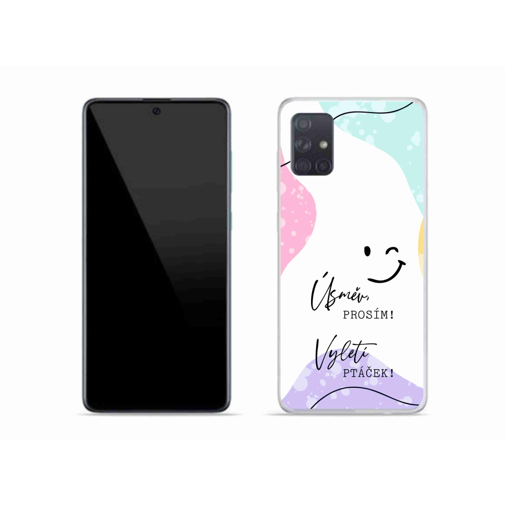 Gelový kryt mmCase na Samsung Galaxy A51 - vtipný text 4 bílé pozadí