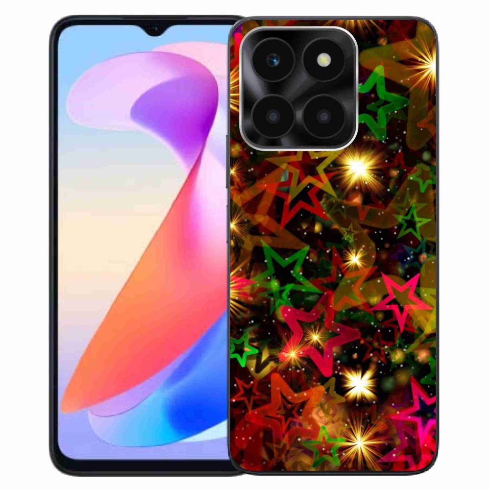 Gelový kryt mmCase na Honor X6a - barevné hvězdičky