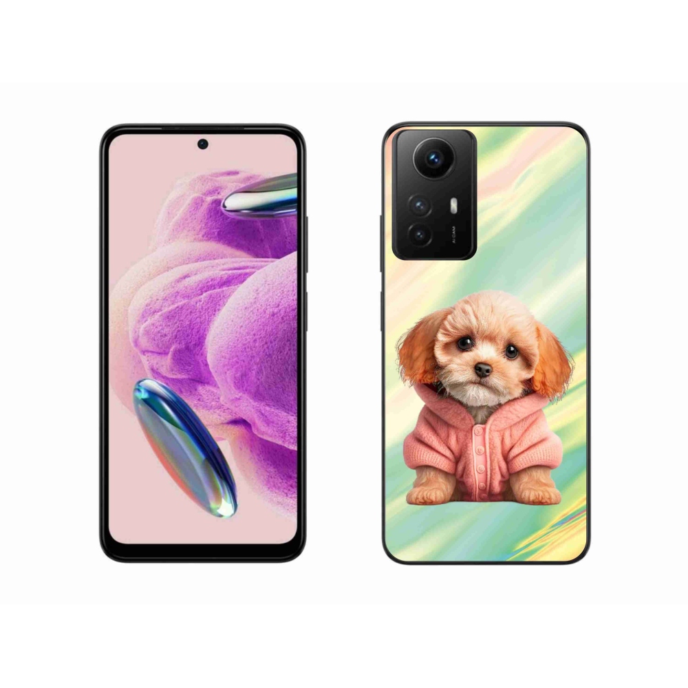 Gelový kryt mmCase na Xiaomi Redmi Note 12S - štěně ve svetru