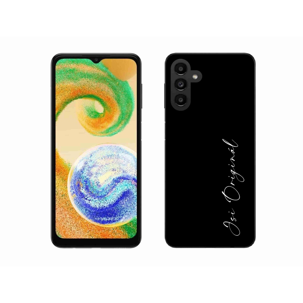 Gelový kryt mmCase na Samsung Galaxy A04s (164.7x76.7x9.1mm) - jsi originál černé pozadí
