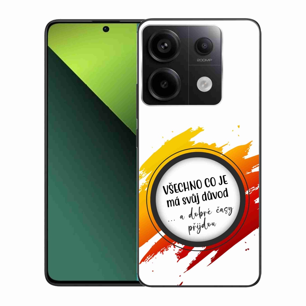Gelový kryt mmCase na Xiaomi Redmi Note 13 Pro 5G/Poco X6 5G - citát 3 bílé pozadí