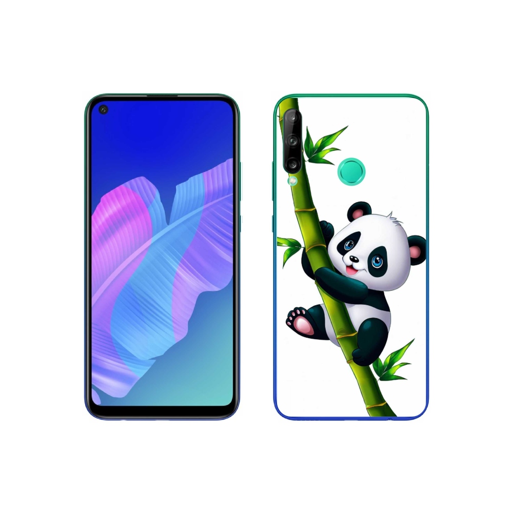 Gelový kryt mmCase na Huawei P40 Lite E - panda na bambusu